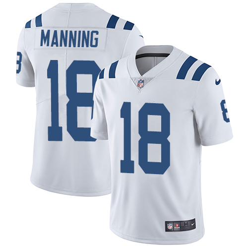 Indianapolis Colts #18 Limited Peyton Manning White Nike NFL Road Men JerseyVapor Untouchable jerseys